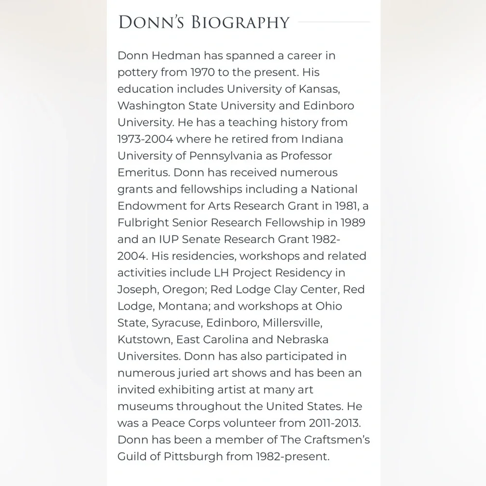 Donn Hedman pottery jar with lid - Picture 8 of 8